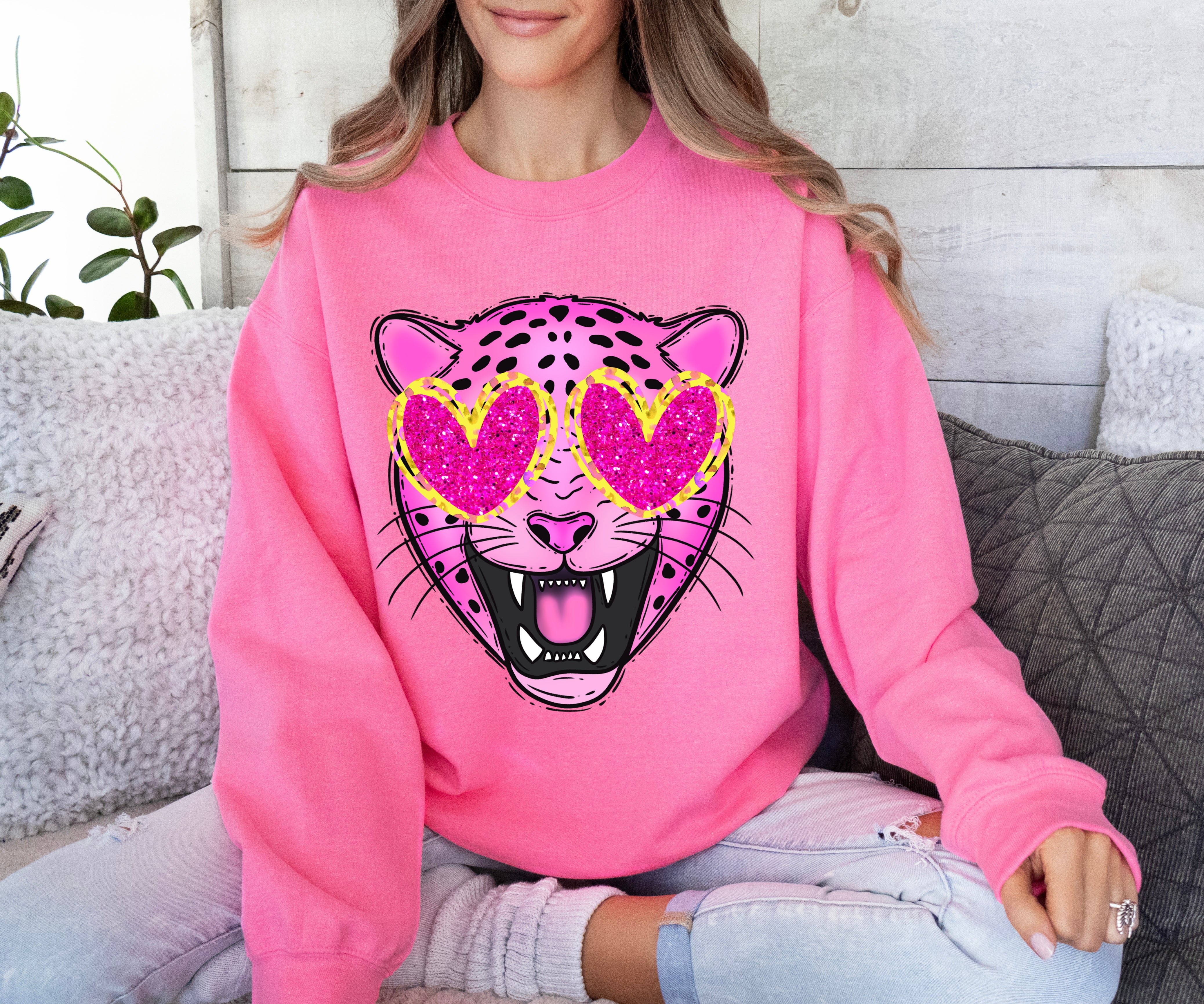 Pink Boujee Tiger Unisex Sweatshirt Unisex Sweatshirt Youth and