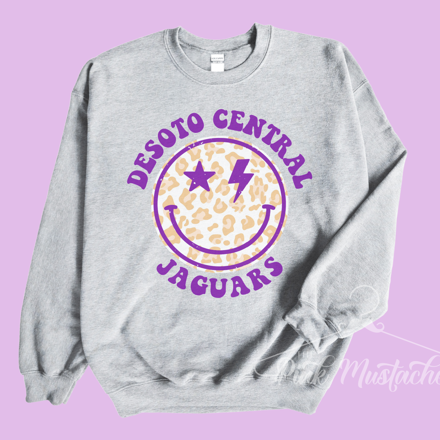 DeSoto Central Jaguars Comfort Colors Sweatshirts XL / Watermelon