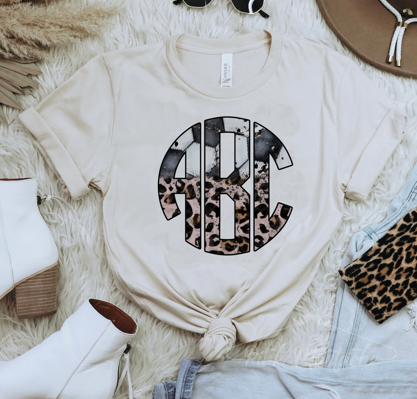 Leopard Monogram Shirt