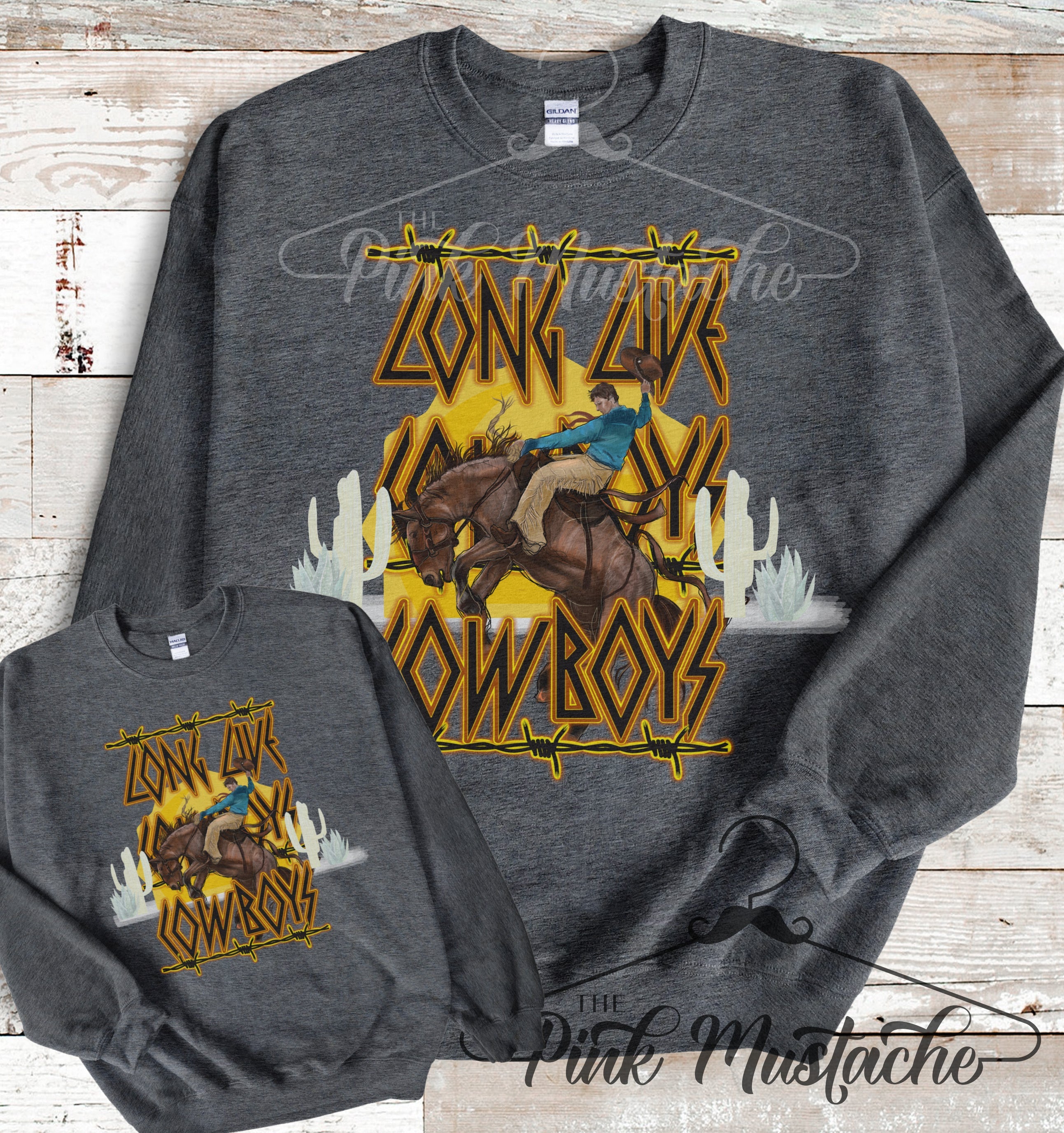 LONG LIVE COWBOYS Fleece Hoodie - Urban Suburban Apparel