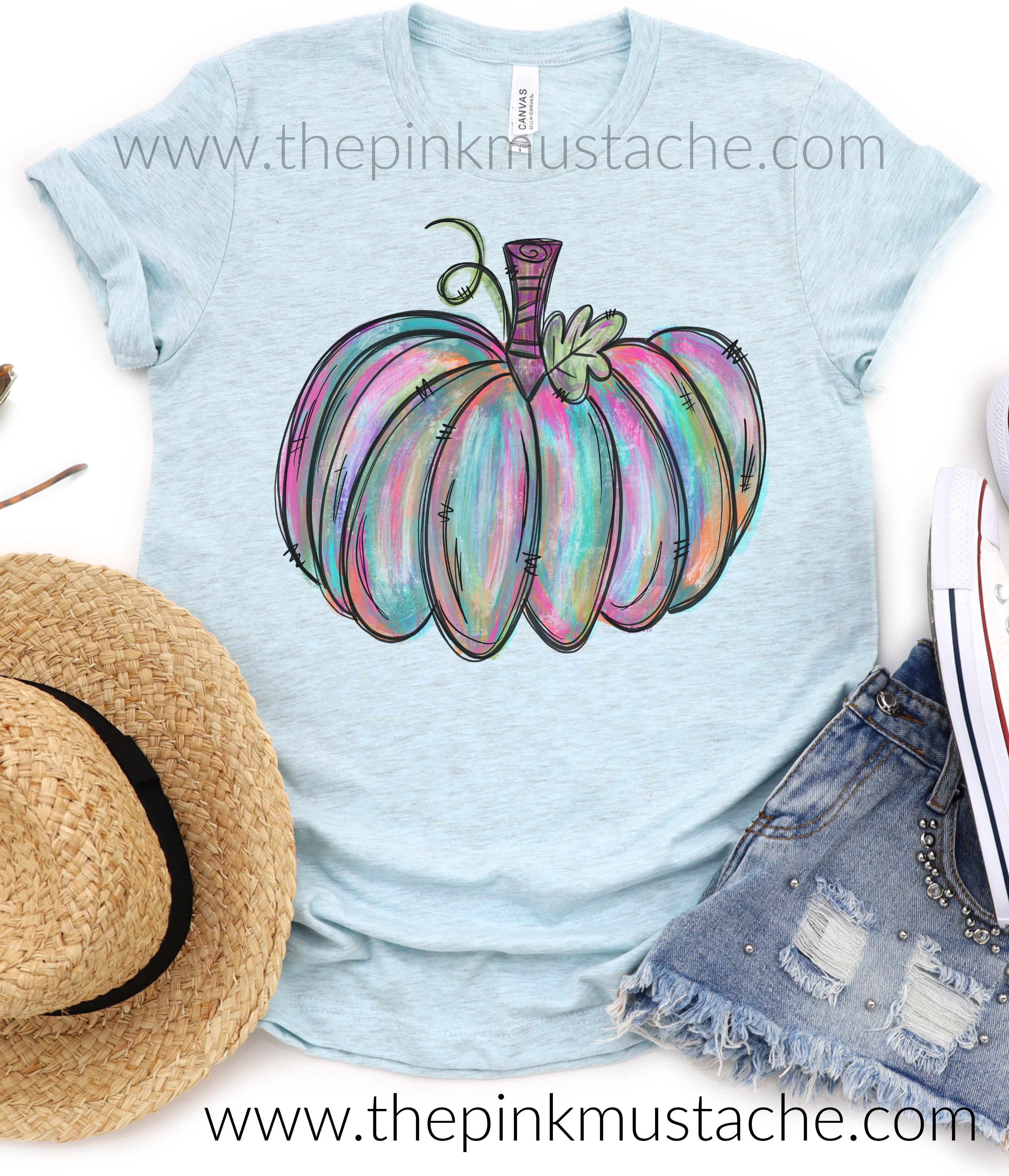 Watercolor Pumpkin Graphic Shirt