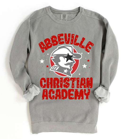 Comfort Colors Abbeville Christian Academy Generals Sweatshirt