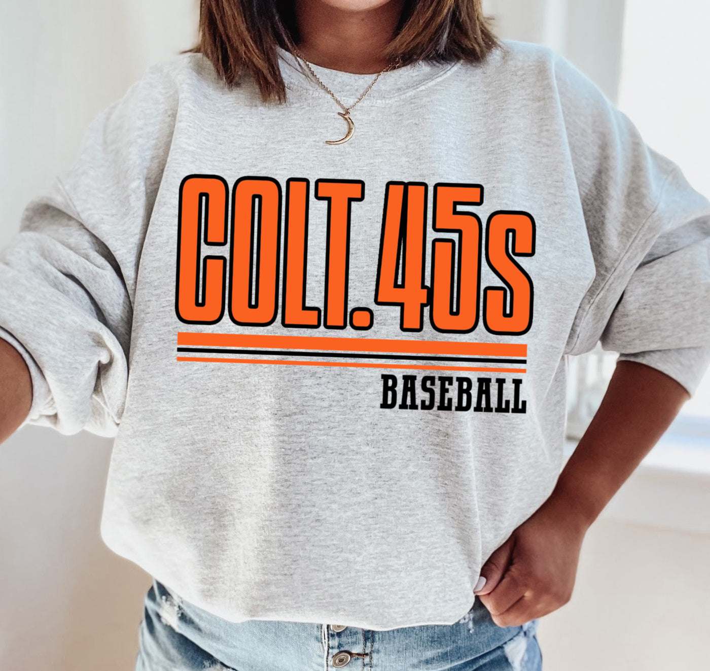 Gildan or Bella Canvas Colt 45 Baseball Sweatshirt/ Youth and Adult Sizes