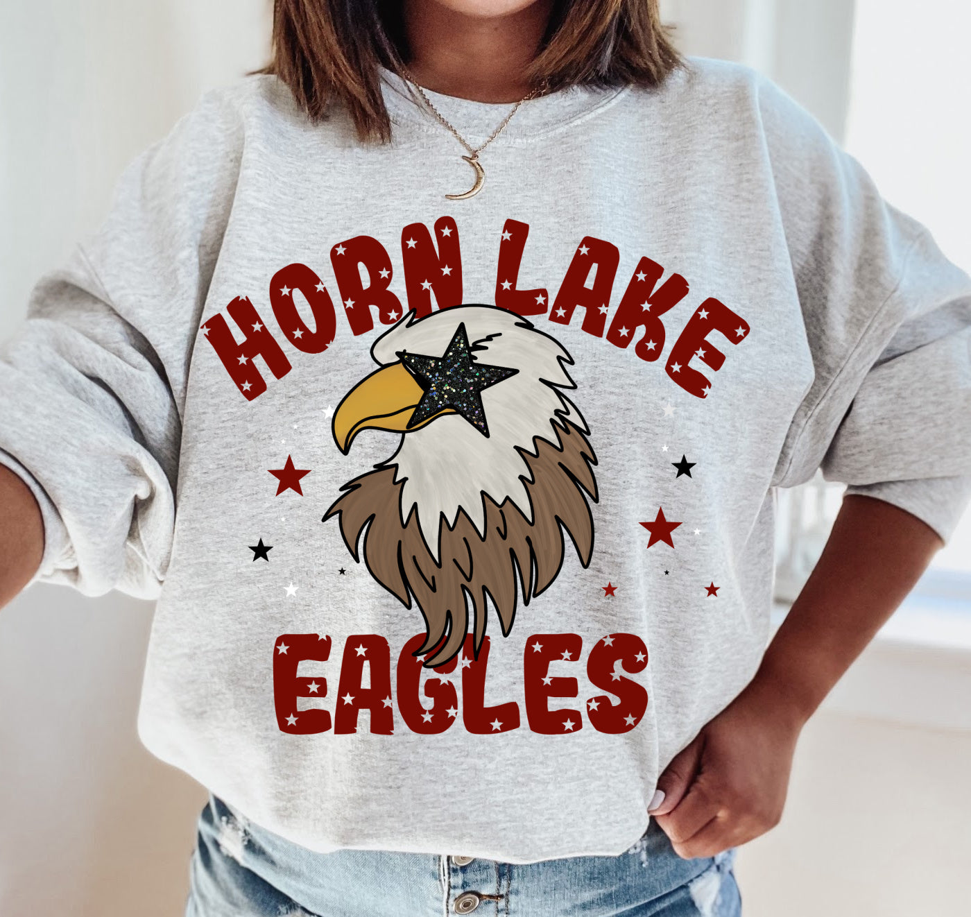 Gildan or Bella Canvas Horn Lake Unisex Sweatshirt / Youth and Adult Sizes/ Desoto County Schools / Mississippi School Shirt