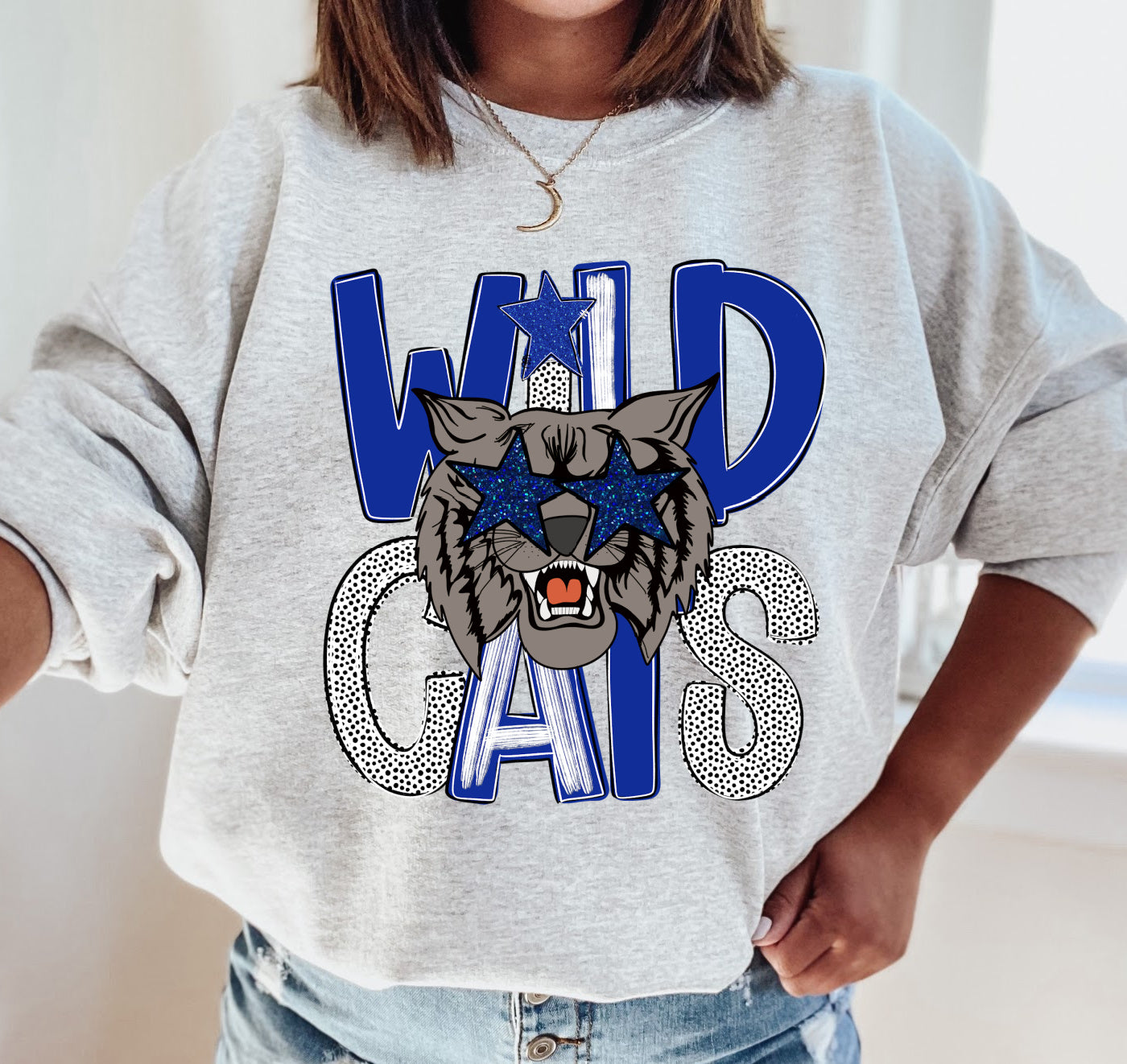 Comfort Colors or Gildan Wildcats Sweatshirt/ Adult Sizes