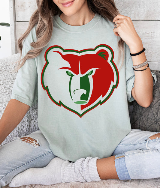 Comfort Colors Grizzlies Christmas Shirt/ Adult and Youth Sizes