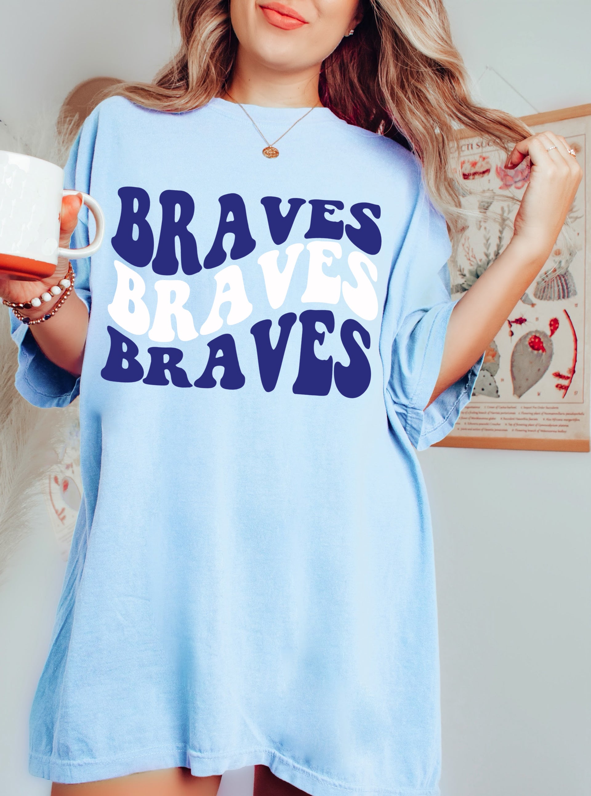 comfort colors braves shirt