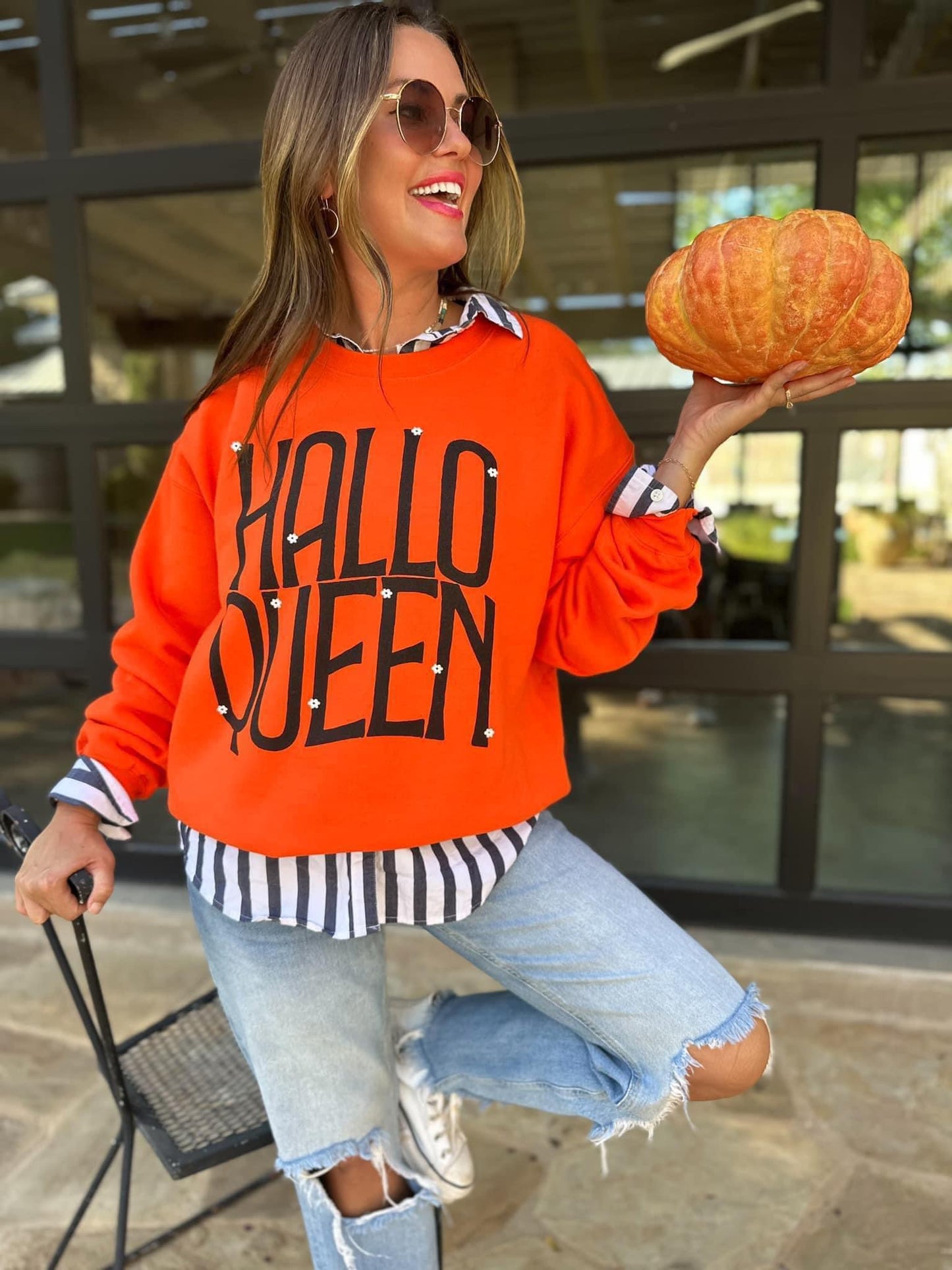 Gildan or Bella Canvas Halloqueen Halloween Sweatshirt/Halloween Sweatshirt