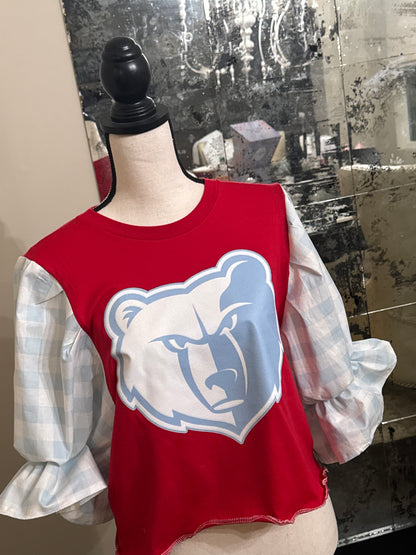 StASH Apparel - Custom Throwback Grizz Puff Sleeve Tee