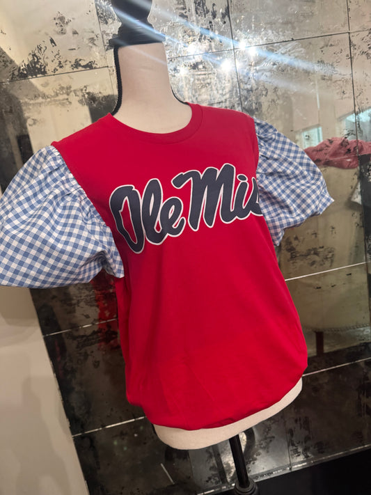 StASH Apparel - Custom Ole Miss Puff Sleeve Tee