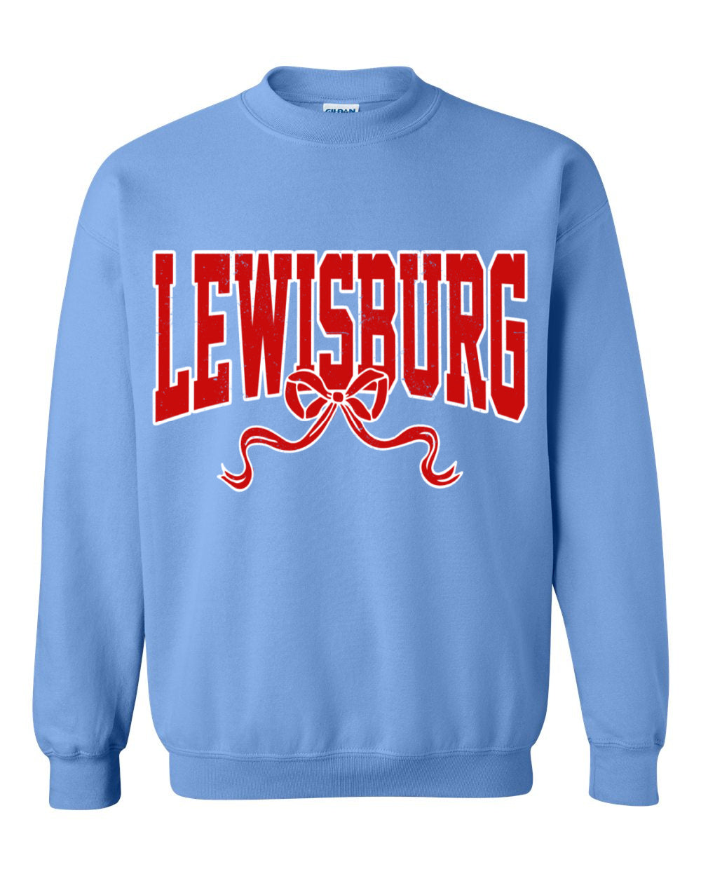 Bella or Gildan Lewisburg Lewisburg Coquette Bow Unisex Sweatshirt  Adult Sizes/ Lewisburg Sweatshirt