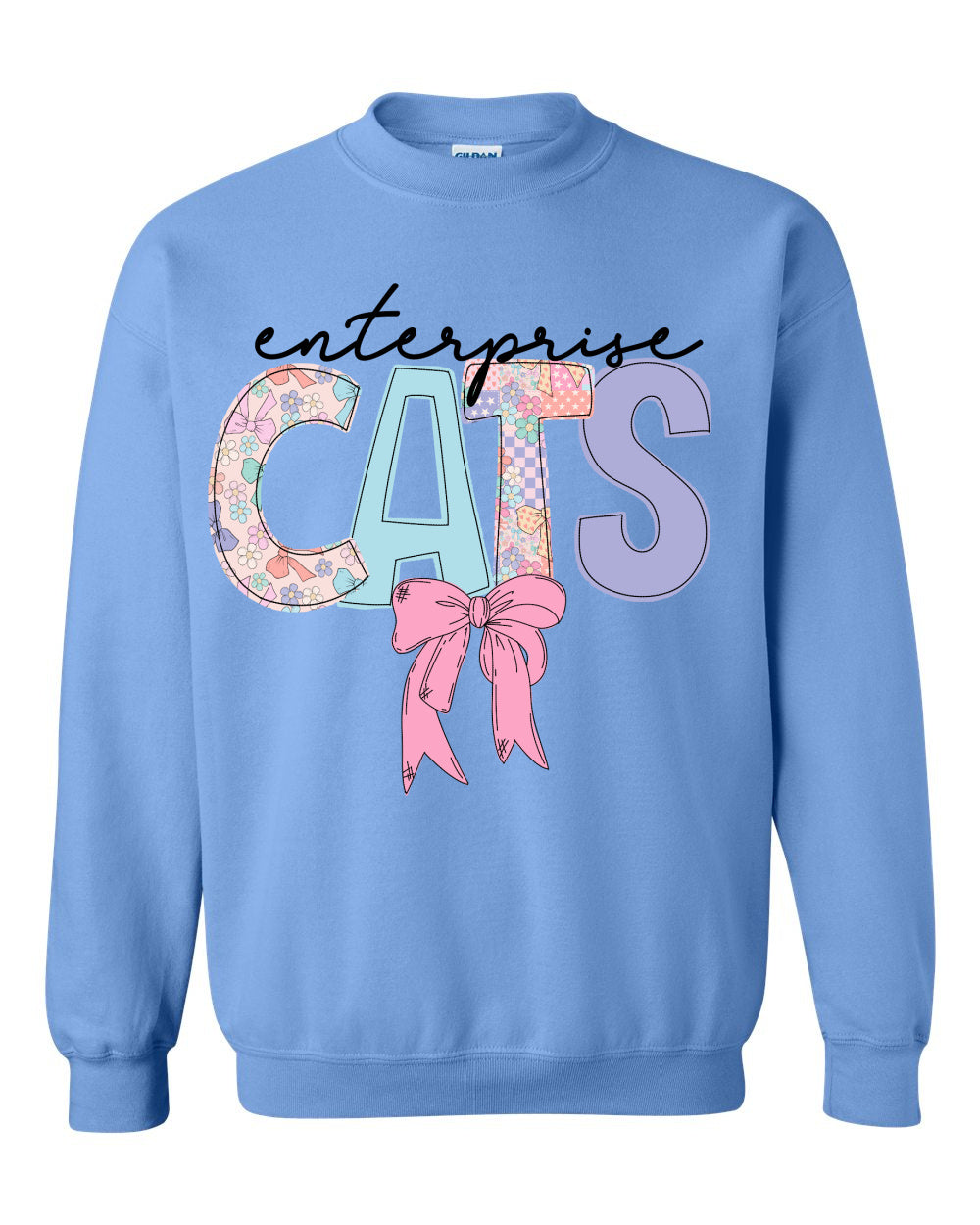 Enterprise Cats Bow Sweatshirt - Youth and Adult Sizes (Multiple Colors)