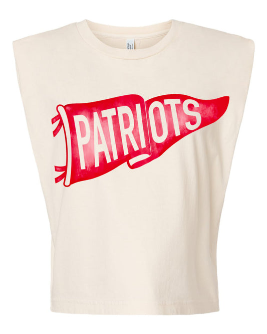 Patriots Pennant Flag Garment Dyed American Apparel Tank / Multiple Colors/ Adult Sizes/ Lewisburg -Desoto County Schools / Mississippi School Shirt