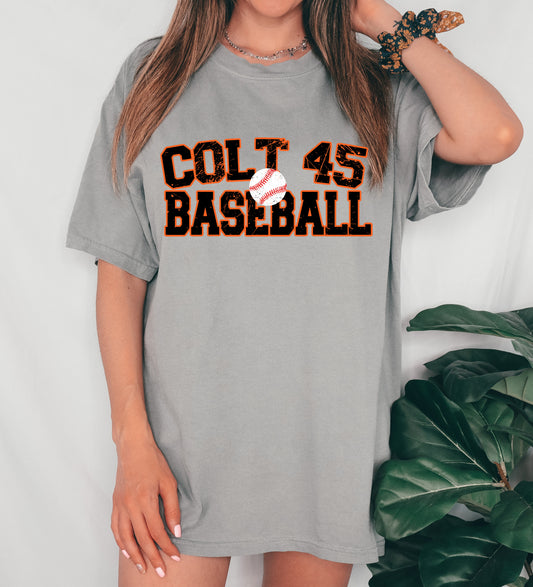 Comfort Colors or Bella Canvas Colt 45 Baseball Shirt/ Youth and Adult Sizes