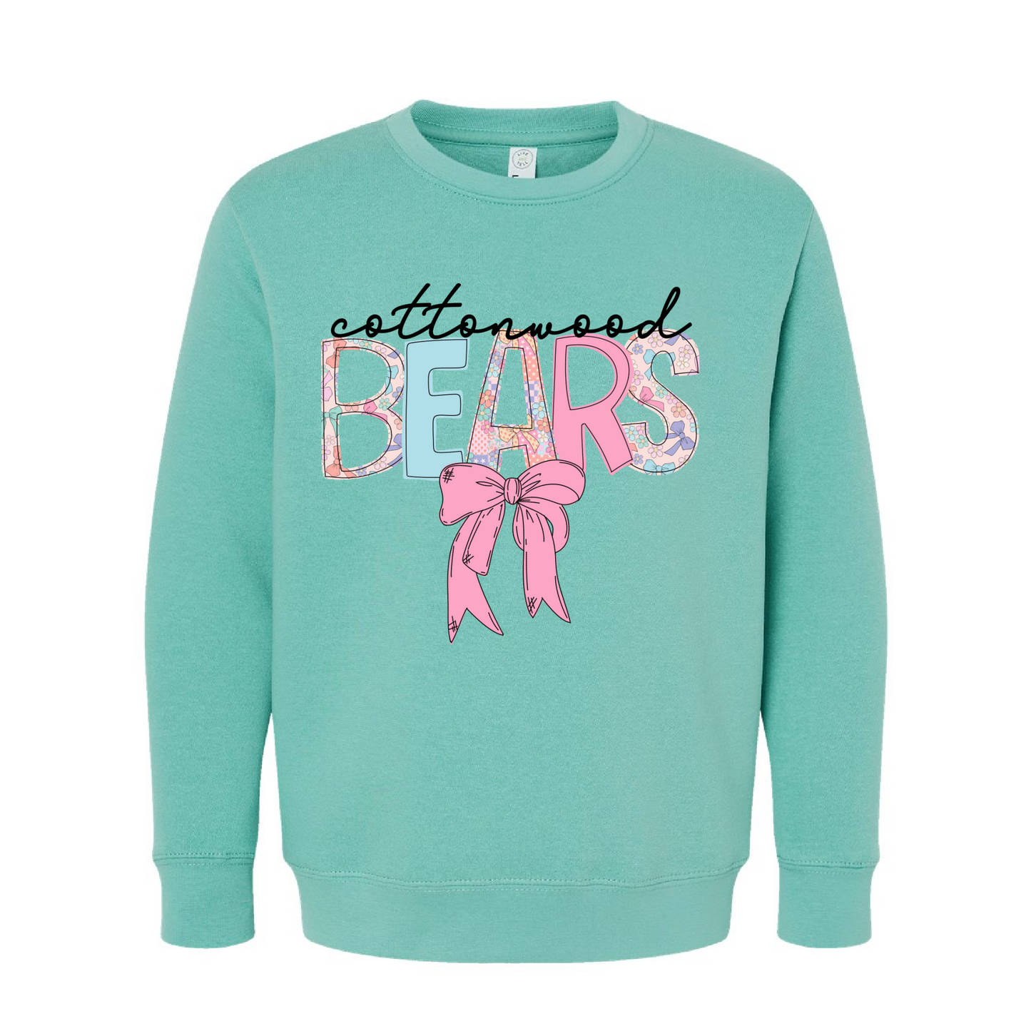 Cottonwood Bears Bow Sweatshirt - Youth and Adult Sizes (Multiple Colors)