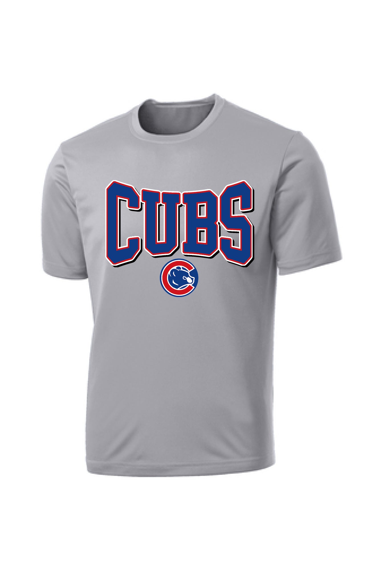 Gray Dry Fit or Bella Canvas Midland Cubs Tee