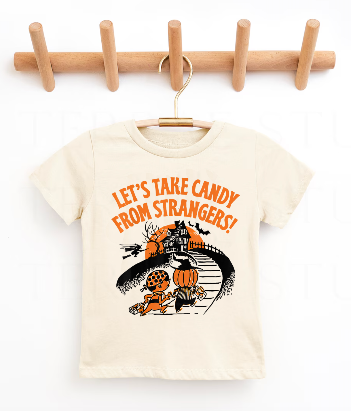 Bella Canvas Brand Let's Take Candy From Strangers Halloween Shirt  -  Adult and Youth Sizes