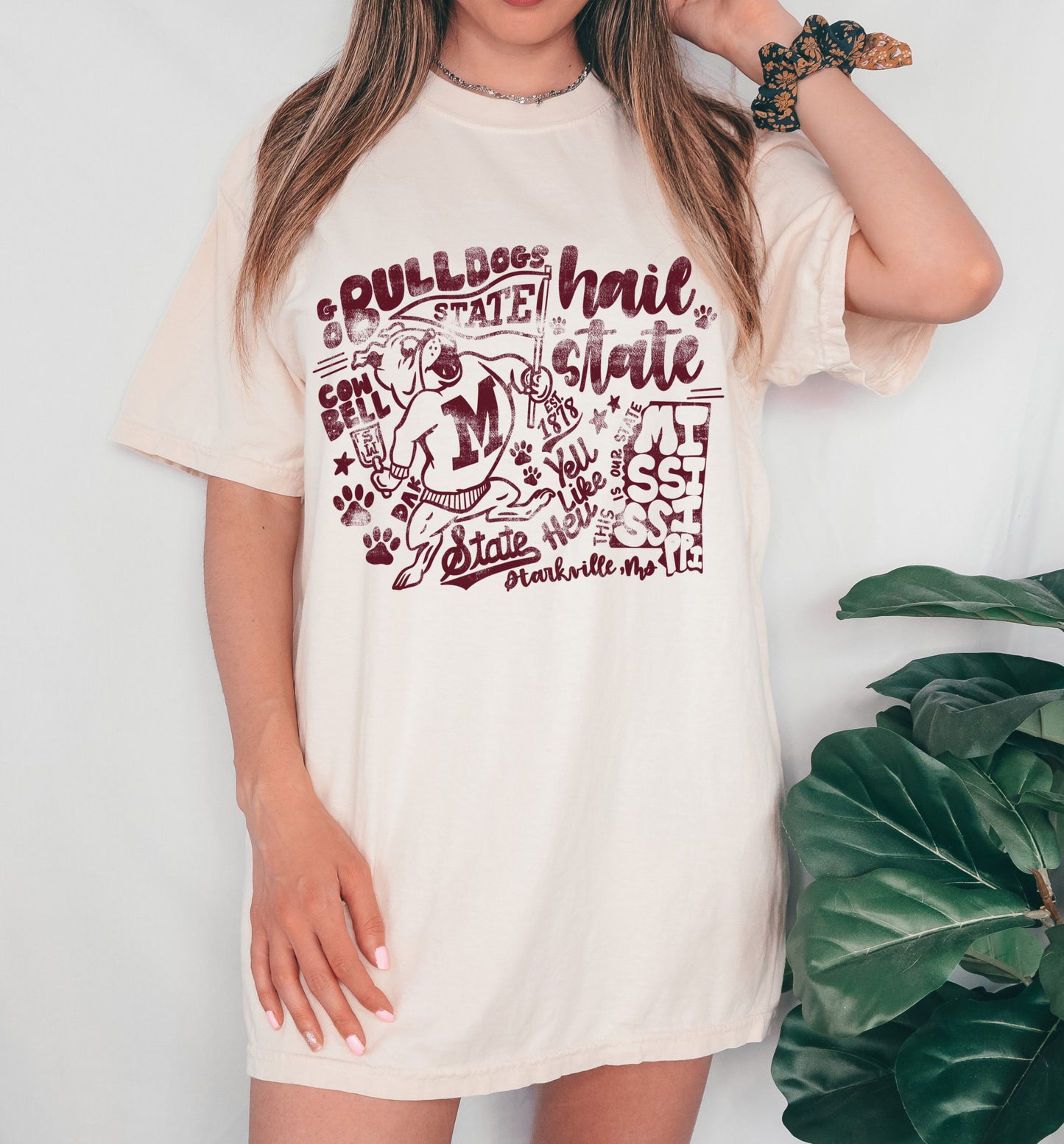 Bulldogs Mississippi State Comfort Colors Tee