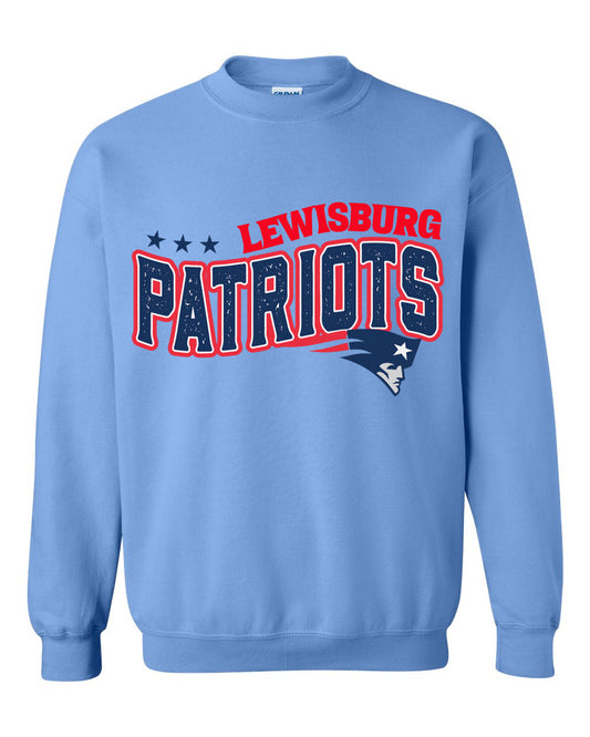 Bella or Gildan Lewisburg Patriots Unisex Sweatshirt  Adult Sizes/ Lewisburg Sweatshirt