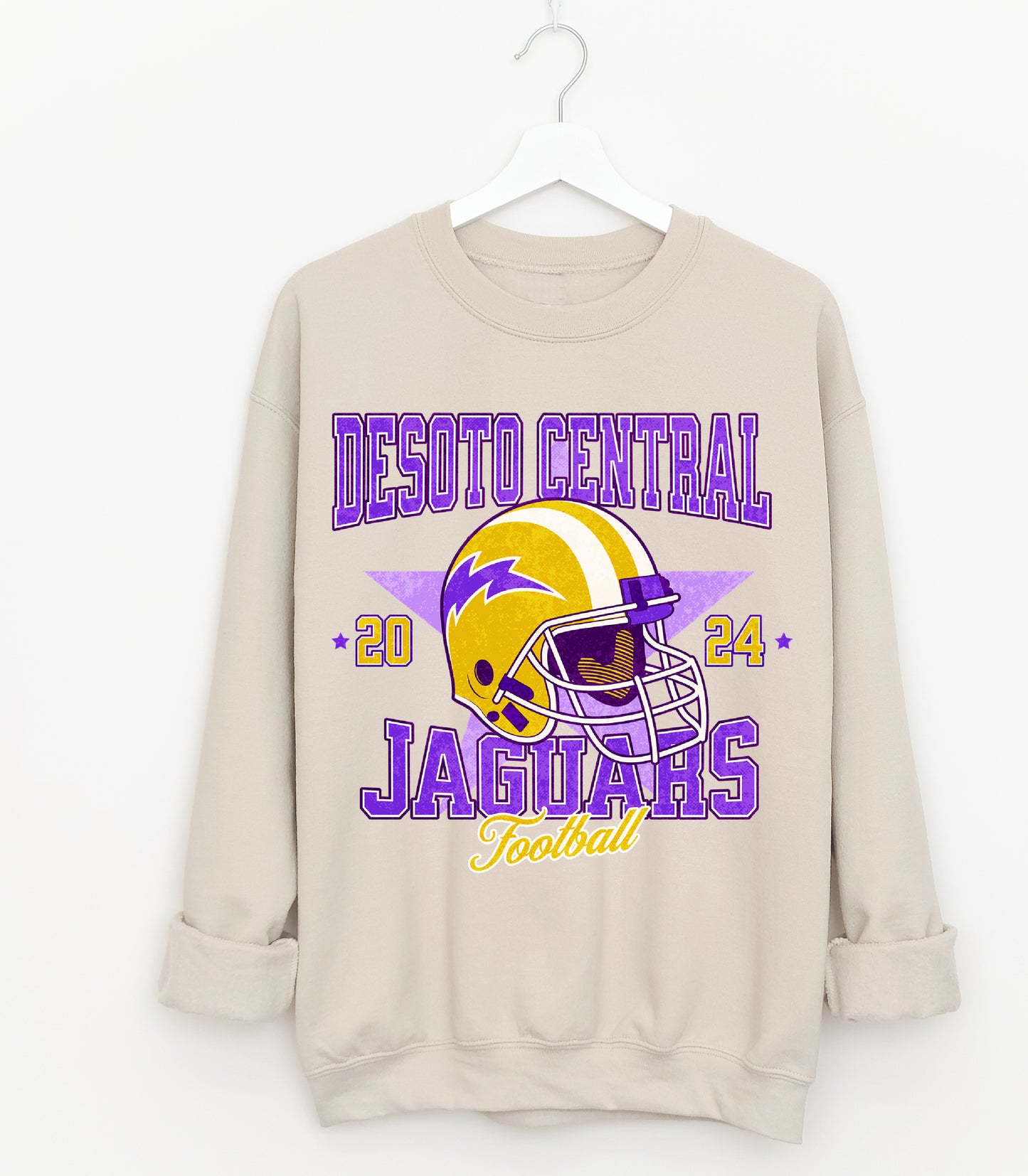 Gildan or Bella Canvas Desoto Central Jaguars Football Sweatshirt / Desoto County Schools / Mississippi School Sweatshirt