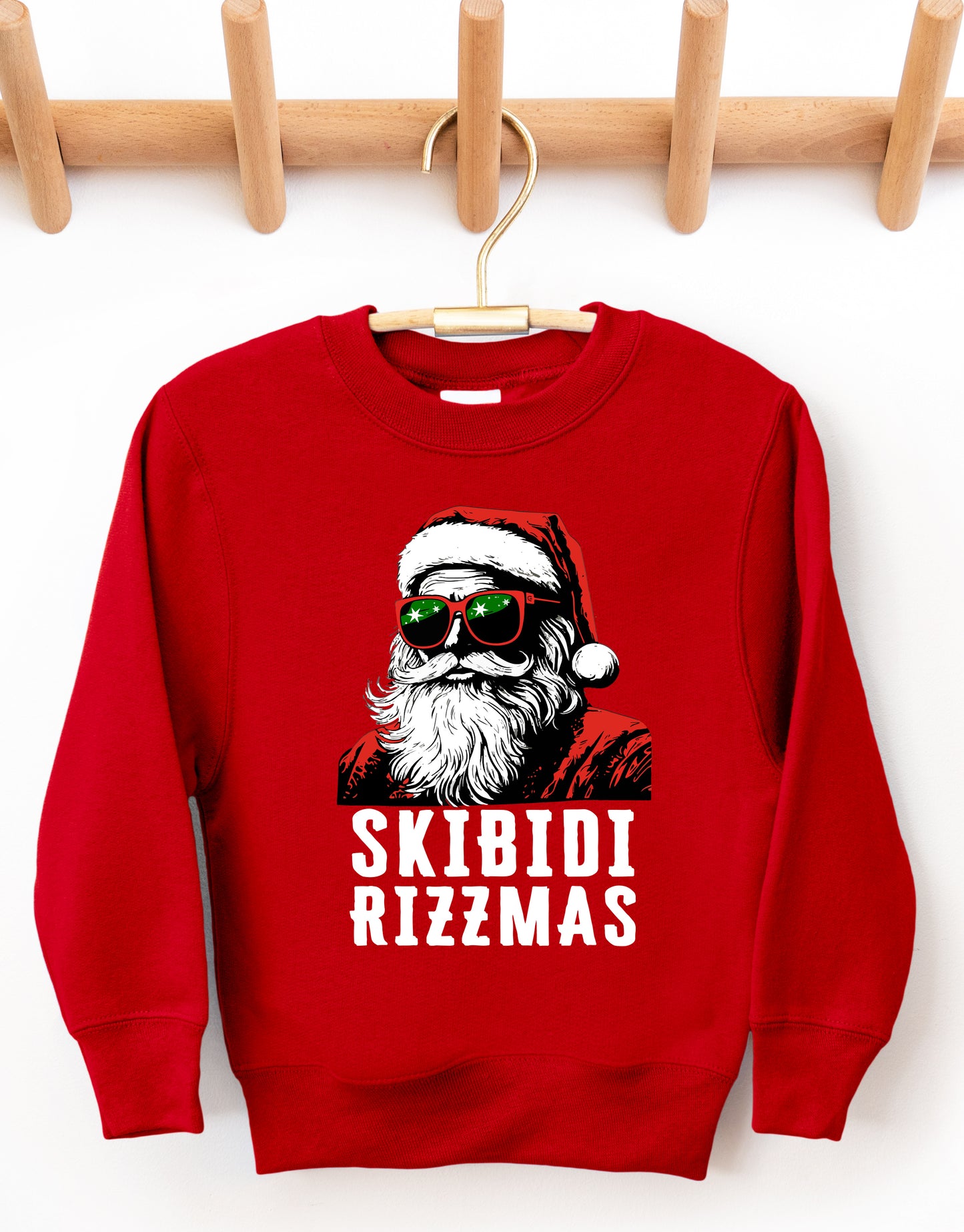 Gildan or Bella Canvas Skibidi Rizzmas Sweatshirt/ Funny Christmas Sweatshirt /  Youth and Adult Sizes Available