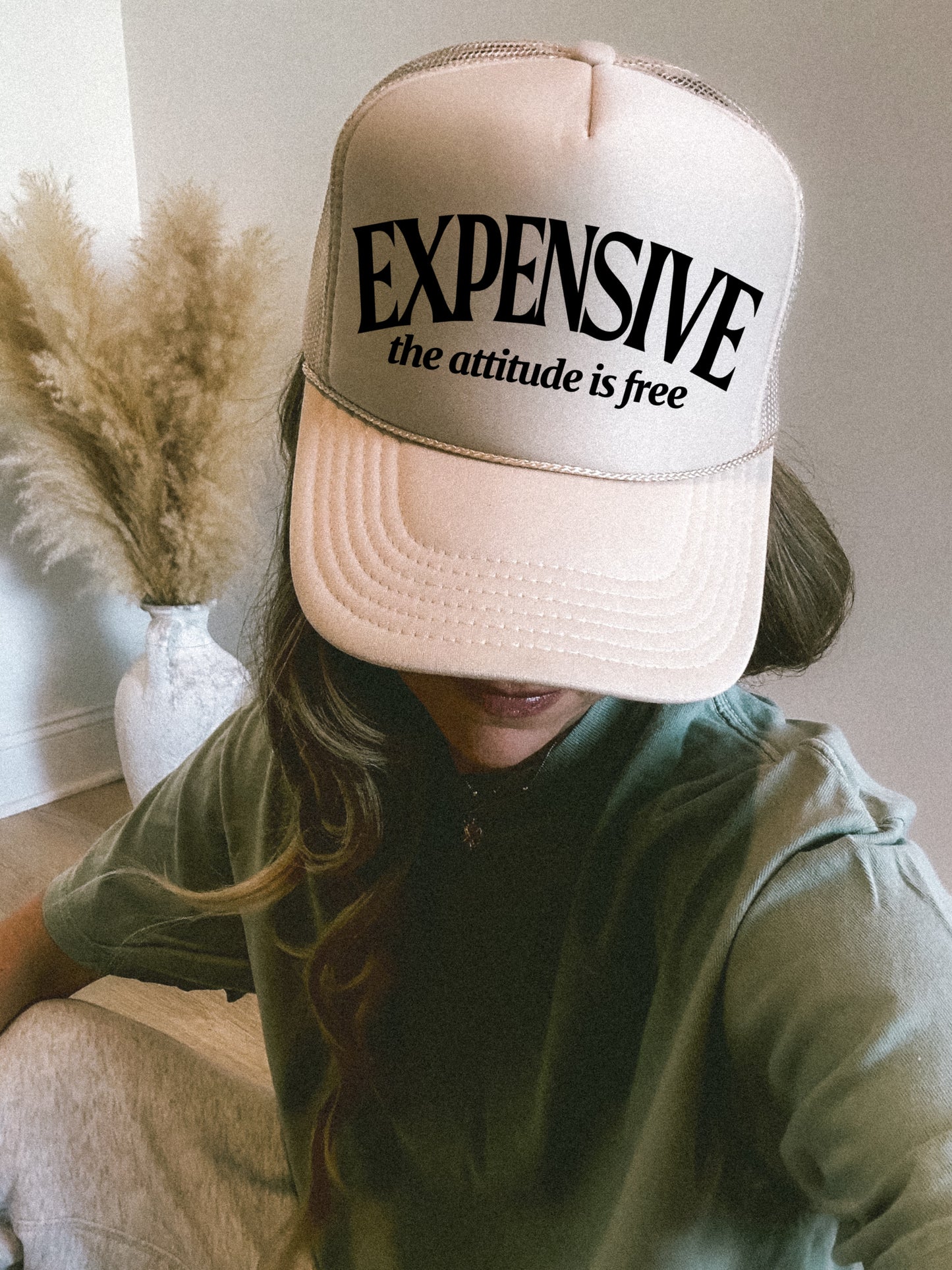 Expensive - The Attitude is Free- Trucker Hat/ Funny Gifts for Her / Otto Trucker Hat