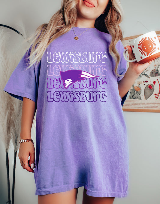 Comfort Colors Lewisburg Purple Out Shirt - Order by WEDNESDAY