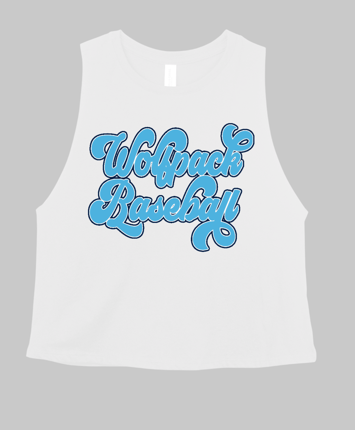 Wolfpack Baseball Cropped Tank