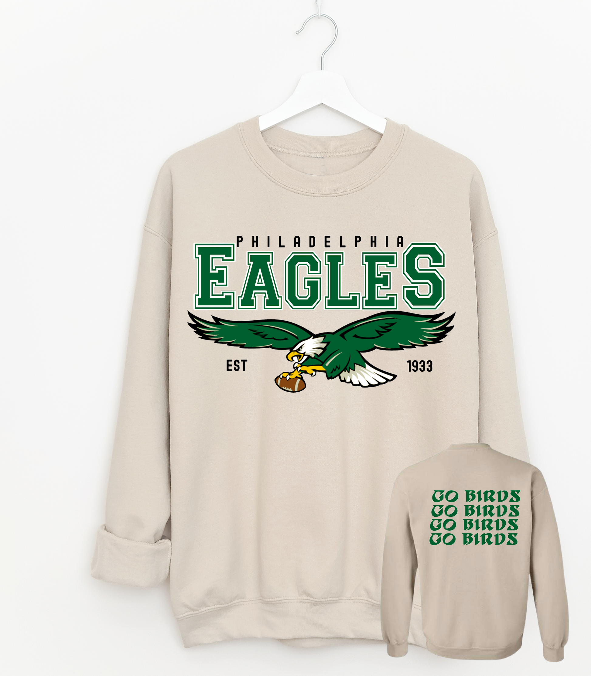 Go Birds Philadelphia Crewneck Sweatshirt Philadelphia Eagles Go
