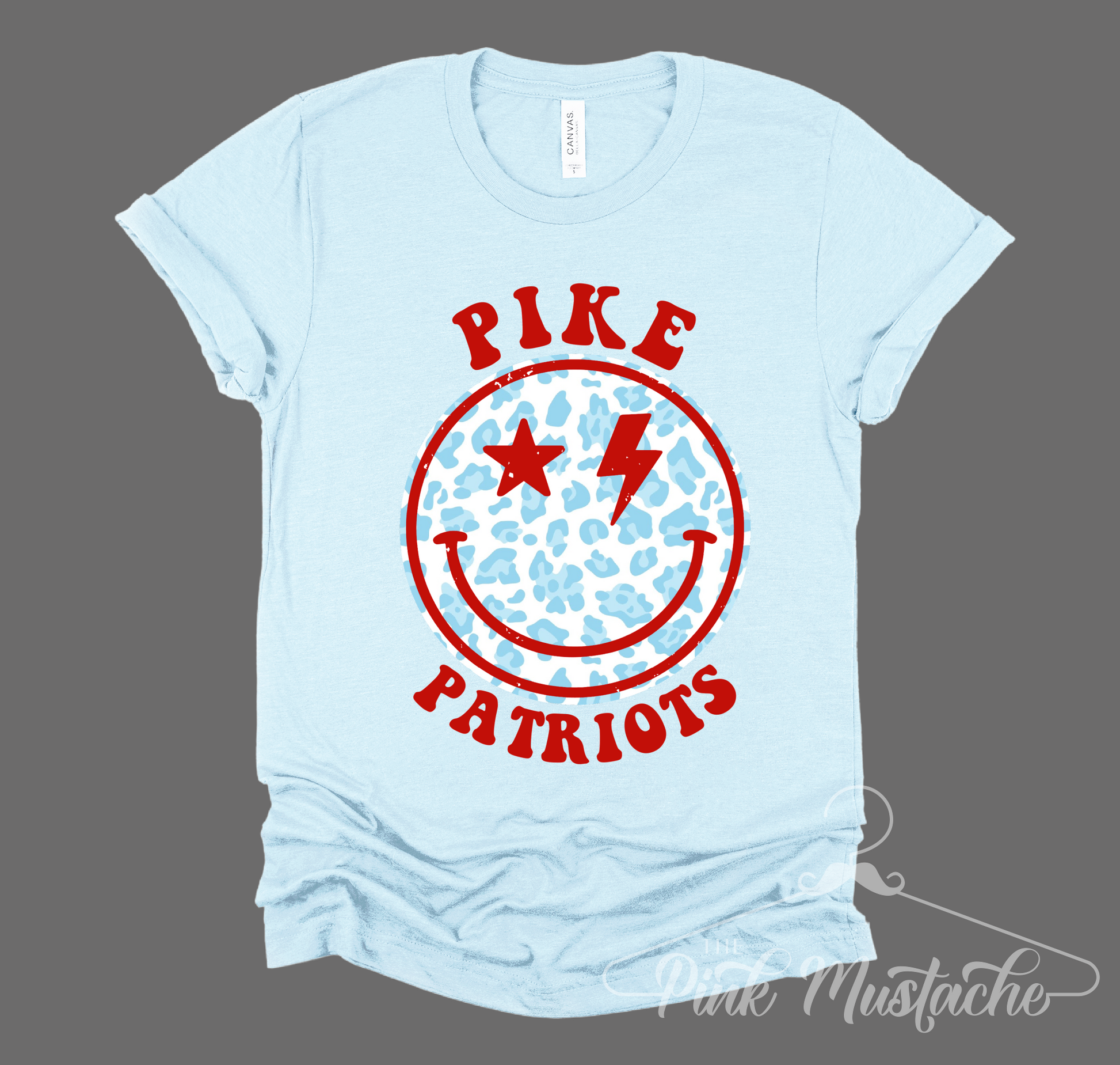 Toddler, Youth, and Adult Pike Patriots Star Softstyle Shirt 4T / Red