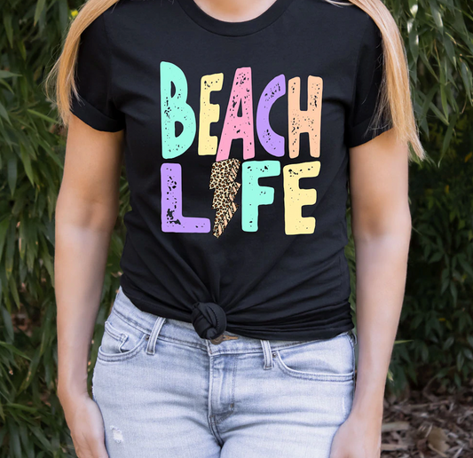 Soft Style Beach Life Tee/ Vacation Shirt/ Toddler, Youth, and Adult Sizes