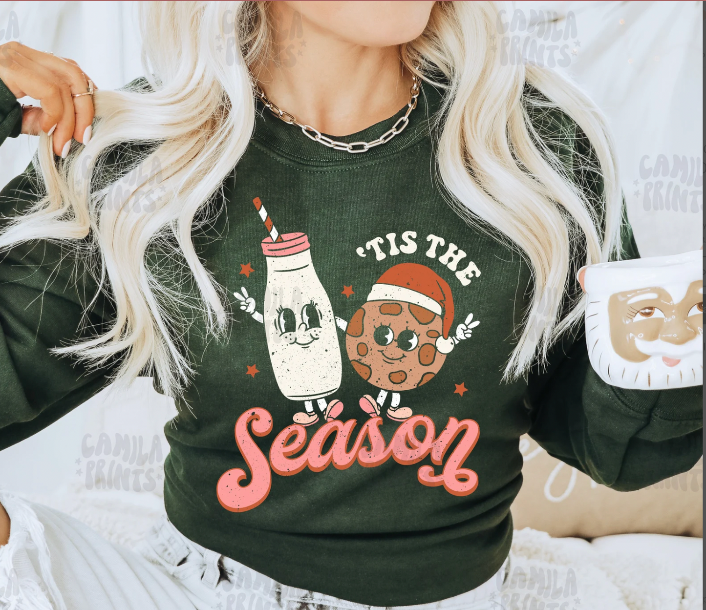 Gildan or Bella Forest Sweatshirt/ Tis The Season Christmas Sweatshirt