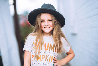 Autumn Leave Pumpkins Please- Mommy and Me Shirts - FALL Tee/ Bella Canvas / Fall Layering Tee / Teachers Tee