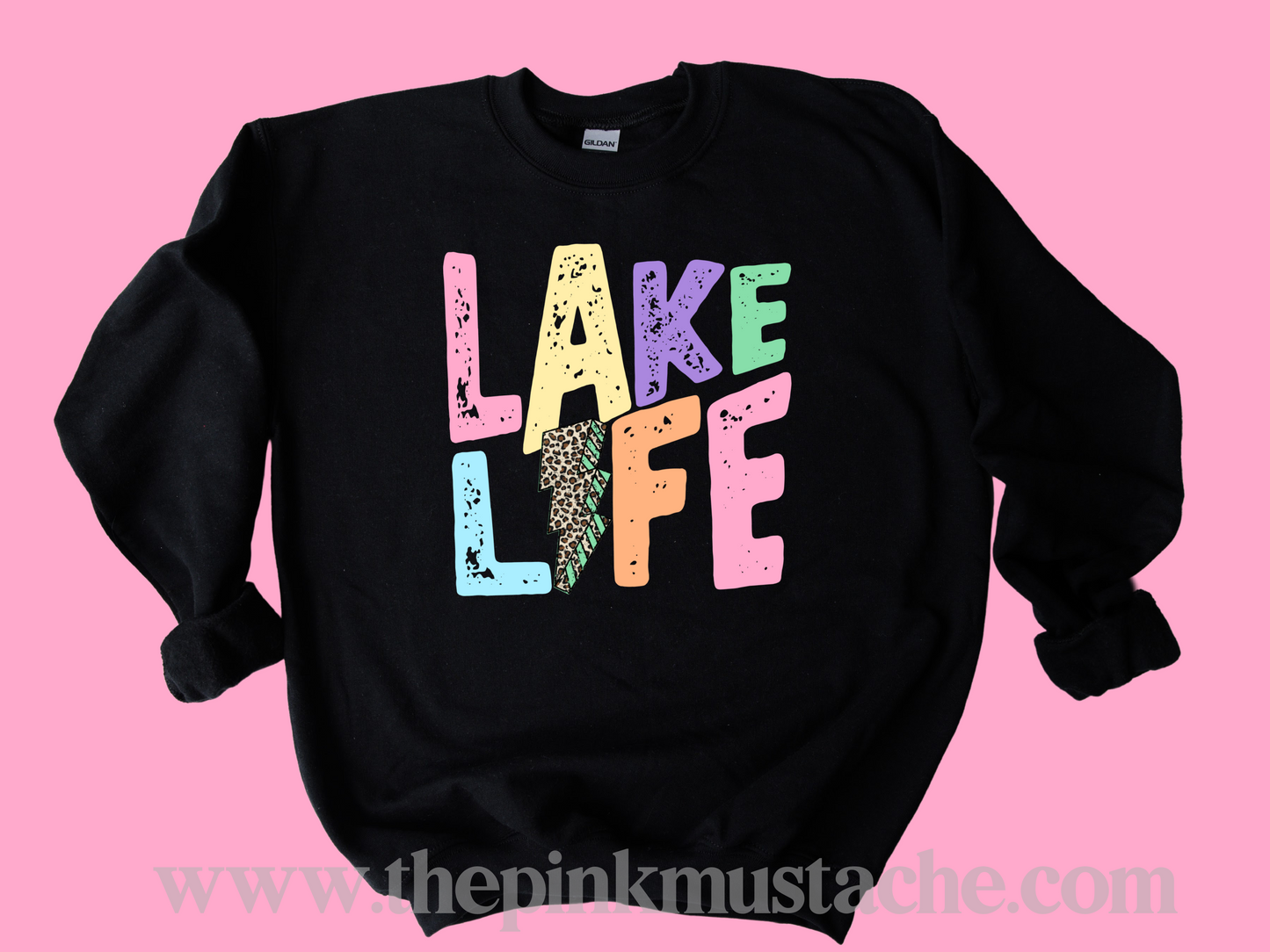 Lake Life Lightning Print Unisex Sized Sweatshirt / Lake Cover Up