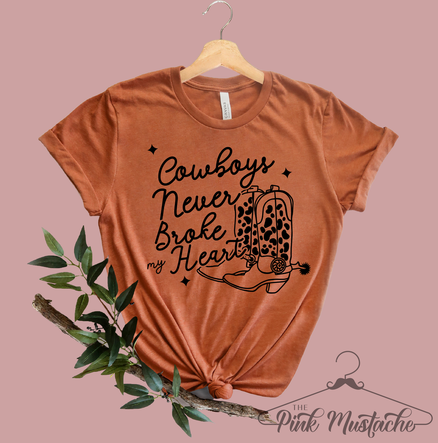 Cowboys Never Broke My Heart Bella Canvas Soft Style Shirt /Long Live Country Rock Music Western Style Tshirt/ Unisex Sized