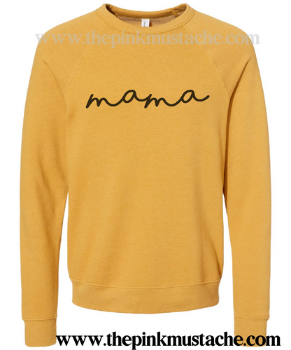 Mama Bella Canvas Sweatshirt - Boutique Bella Canvas Sweatshirt/ Natural Sweatshirt / Mom Style