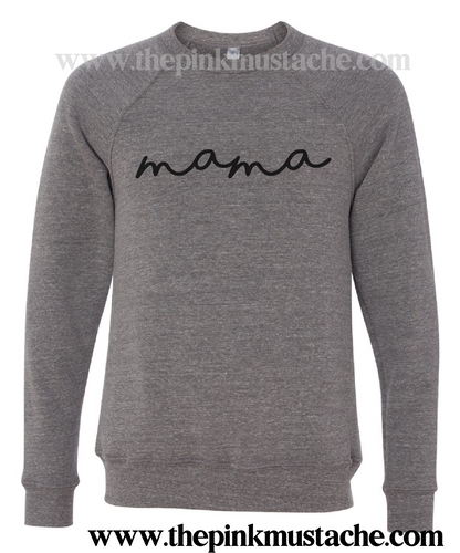 Mama Bella Canvas Sweatshirt - Boutique Bella Canvas Sweatshirt/ Natural Sweatshirt / Mom Style