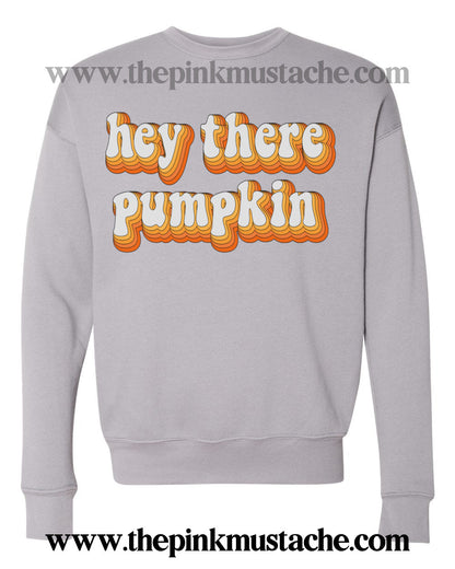 BELLA CANVAS Hey There Pumpkin Fall Sweatshirts/ Unisex sized Sweatshirts/ DTG printed Quality Soft Sweatshirts