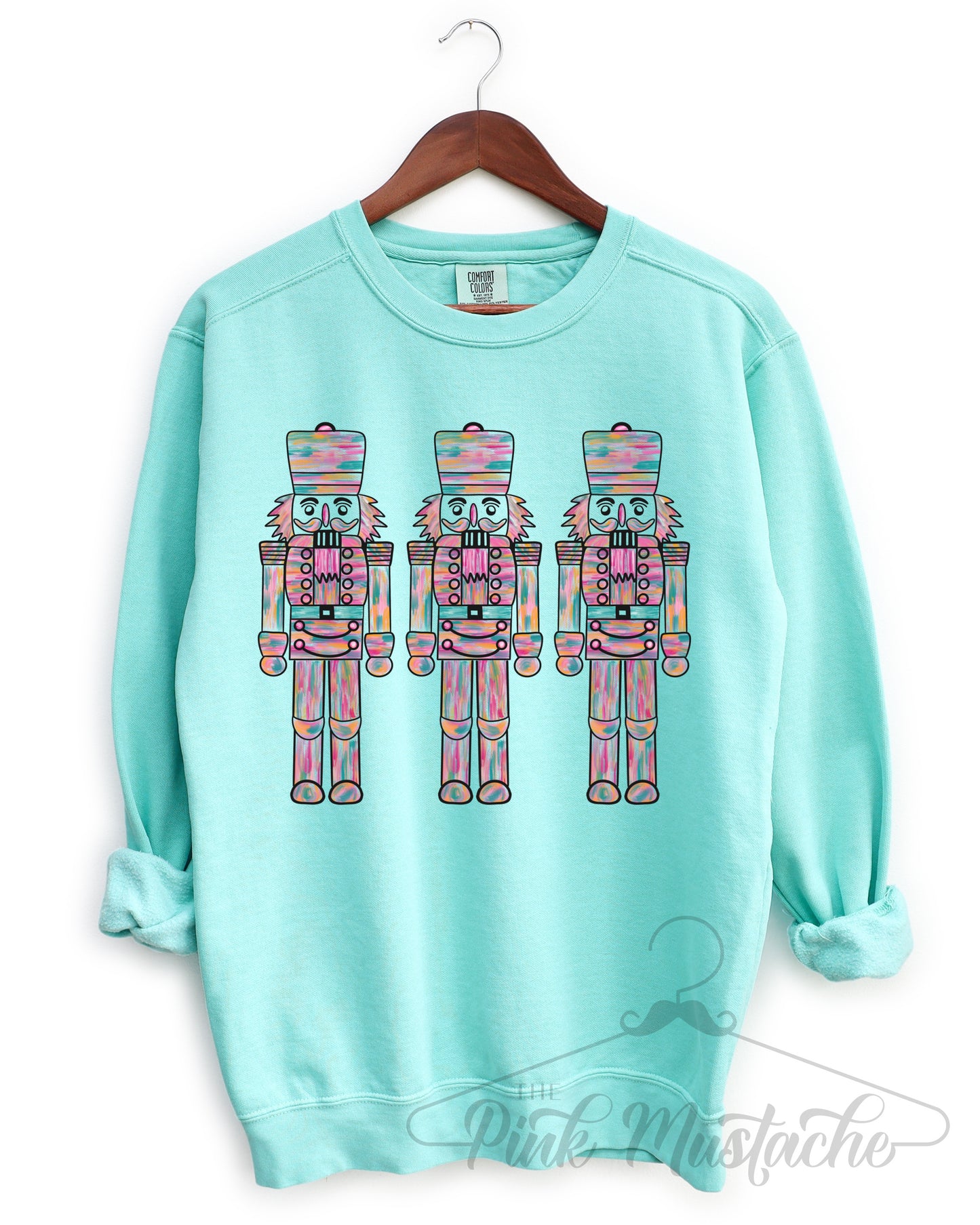 Comfort Colors Pastel Nutcrackers Christmas Sweatshirt - Adult Sizes