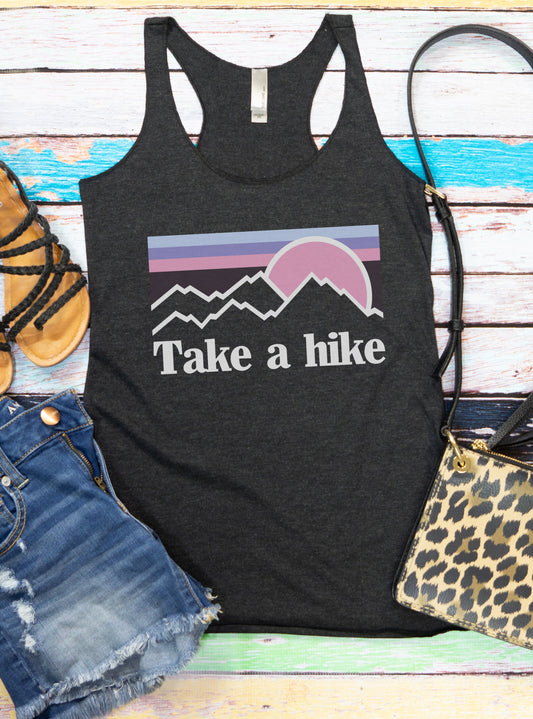 Take A Hike Racerback Women's Tank Top / Exploring Tank Top