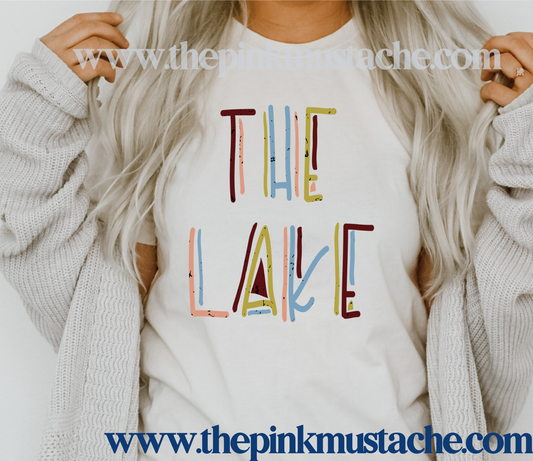 The Lake - Retro Tee - Bella Canvas